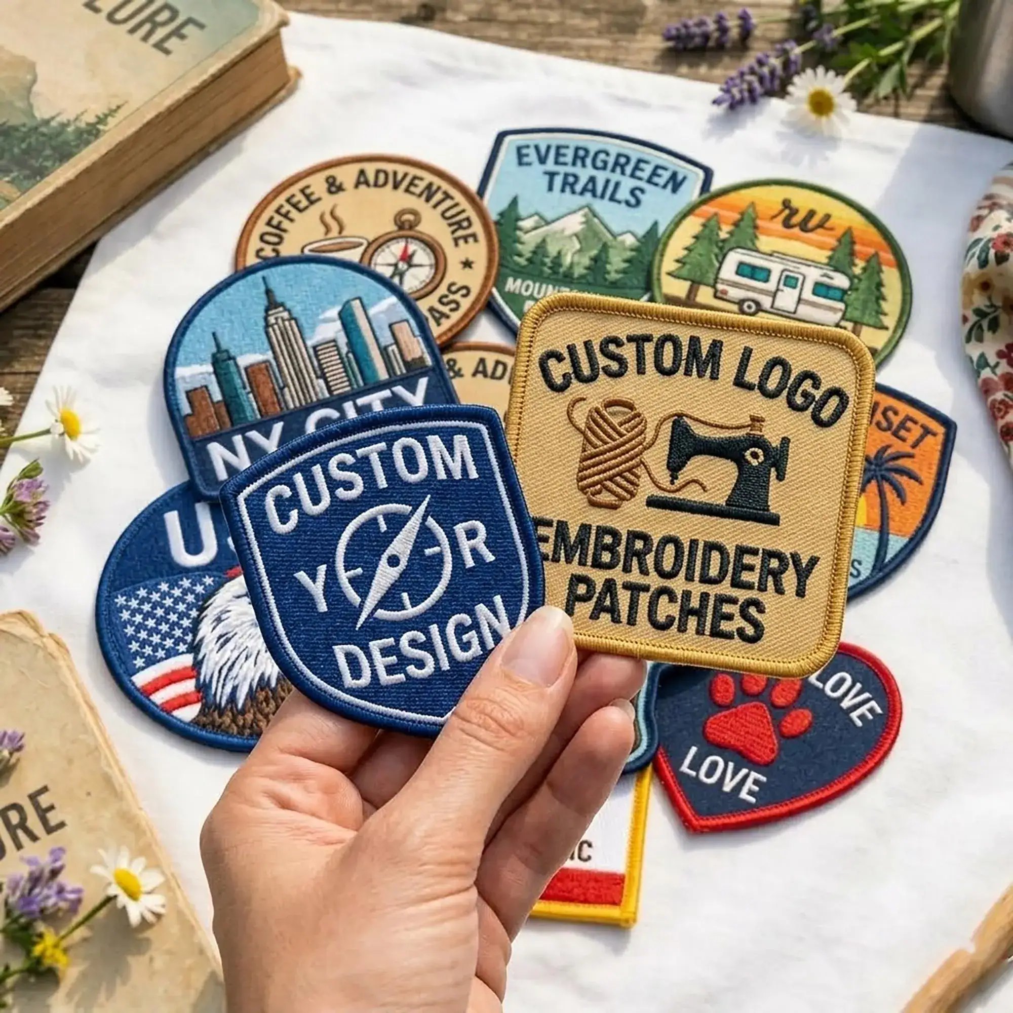Custom Embroidered Patch, Up To 12" Iron-on Patches, Personalized Logo, Name Patch, Your Own Design for Bags Hats Clothing, Custom Gifts