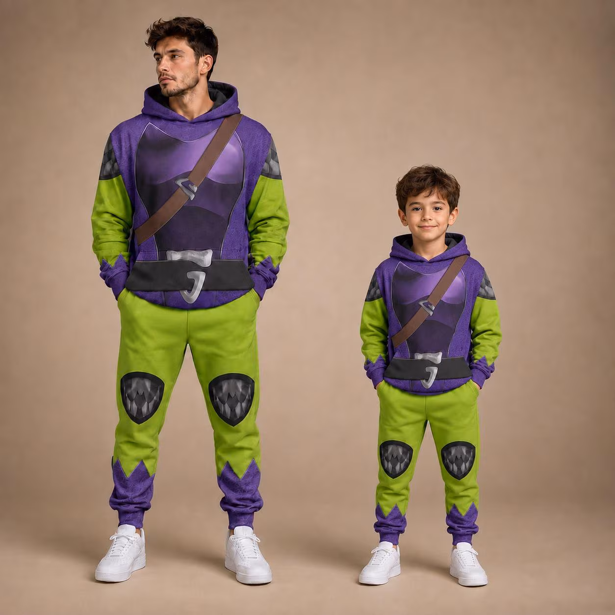Green Goblin Cosplay Hoodie Jogger, Villain Father Son Matching Tracksuit, Marvel Superhero Outfit, Comic Con Hoodie, Halloween Gift