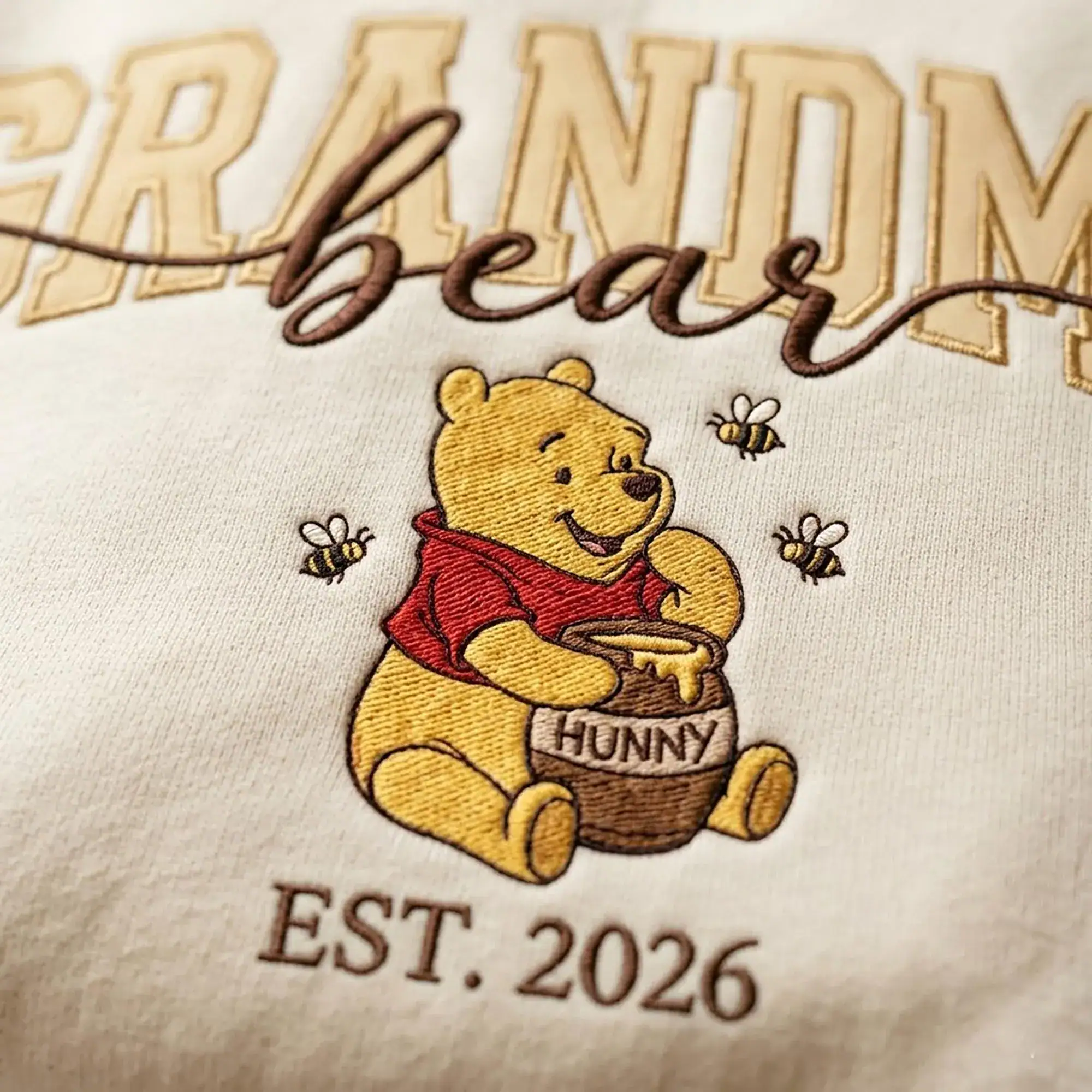 Embroidered Grandma Bear Sweatshirt, Grandma Sweatshirt, Bear Shirt, Family Matching Shirt, Mothers Day Shirt, Mama Cartoon Tee