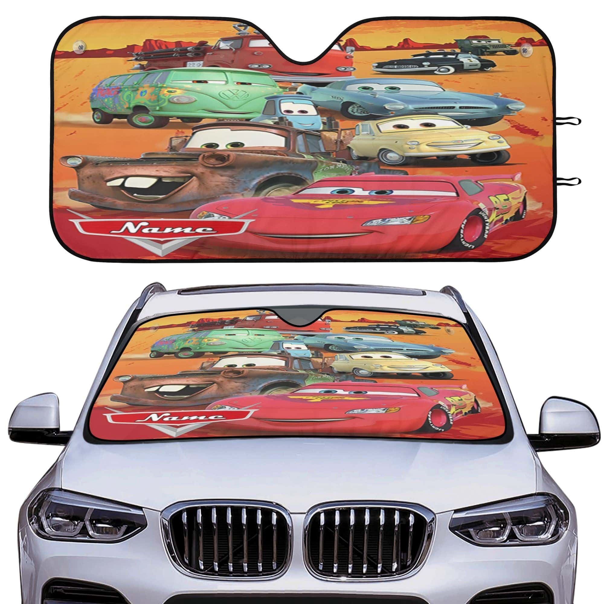 Personalized DN Cars Universal Car Sunshade UV Heat Shield Front Window Cover for Fans