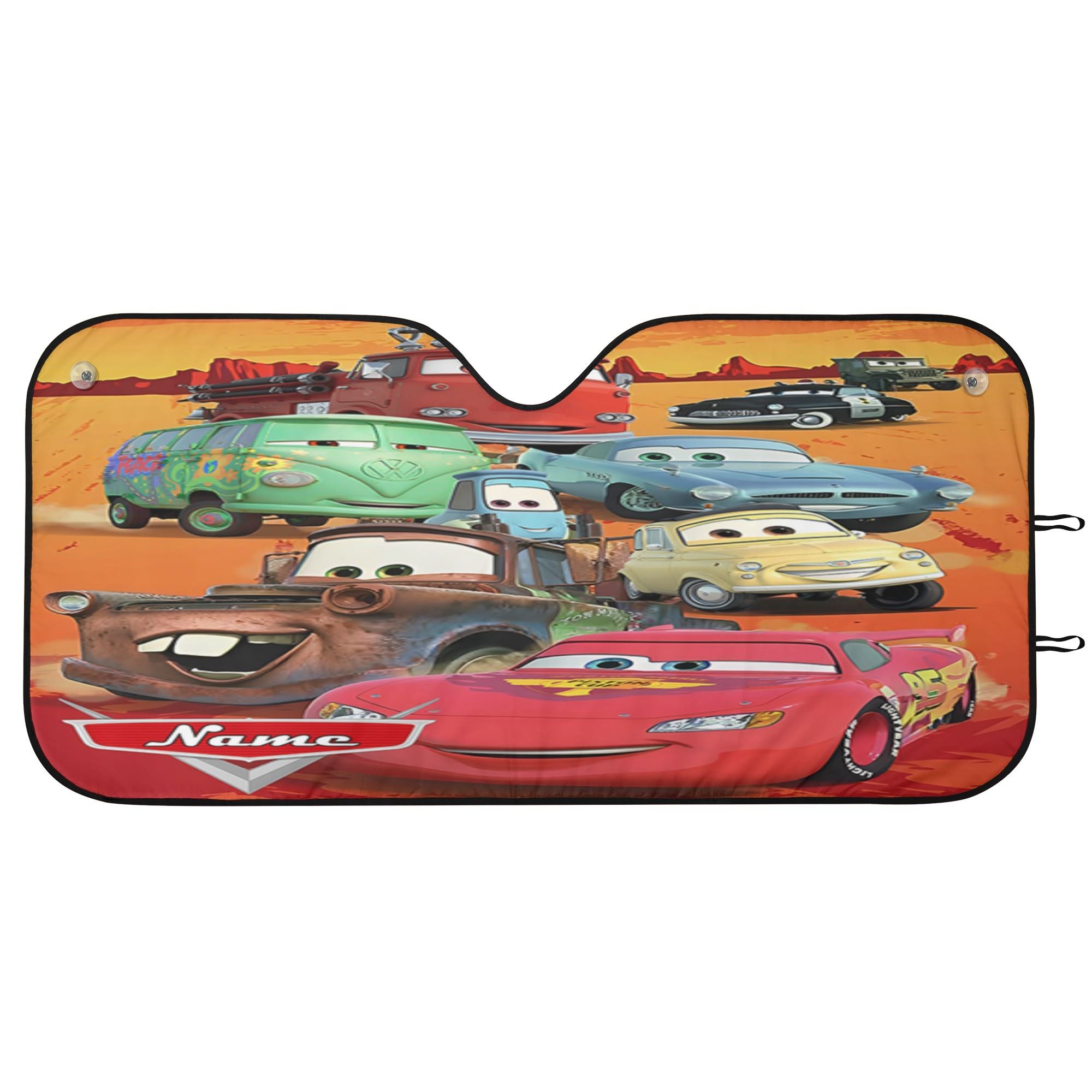Personalized DN Cars Universal Car Sunshade UV Heat Shield Front Window Cover for Fans - Image 2