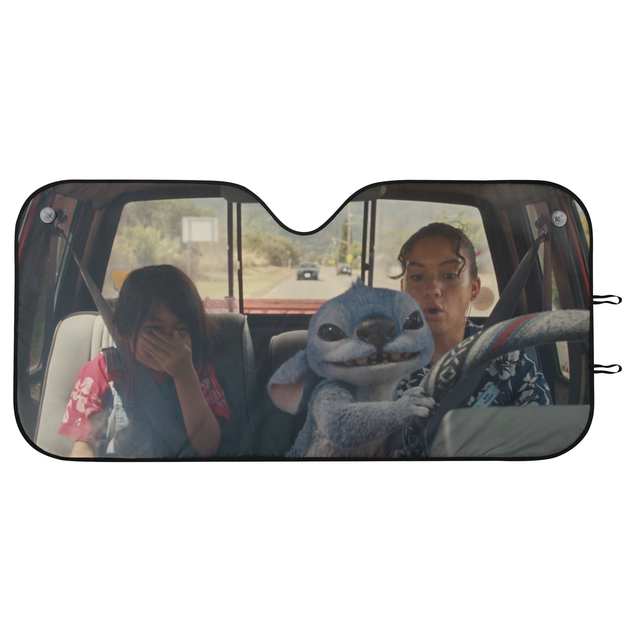 lilo and stitch - Auto Windshield Sun Shade Reflective Front Window Visor Gift for DN Fans
