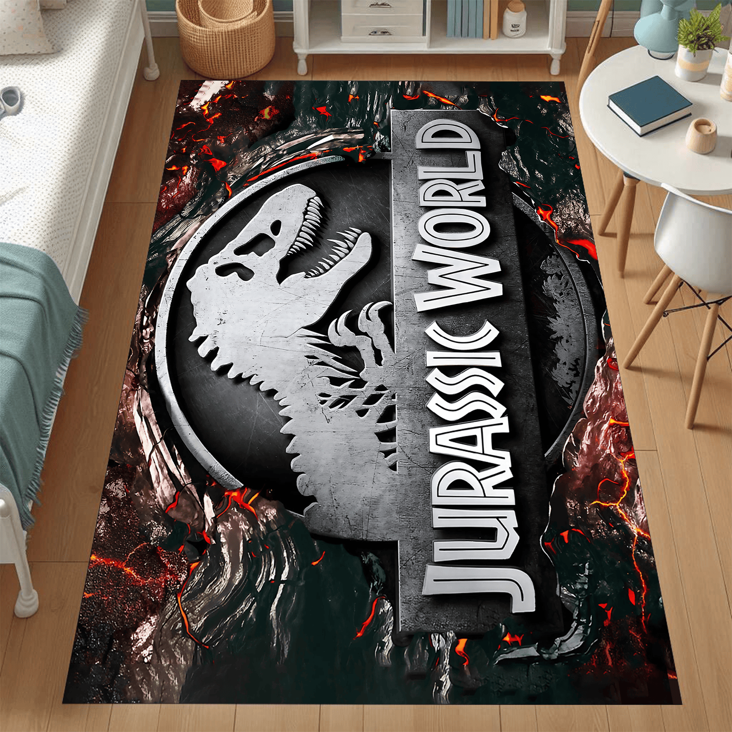 Jurassic World Rebirth Regtangle Rug Washable Area Rug Stylish Living Room Floor Carpet