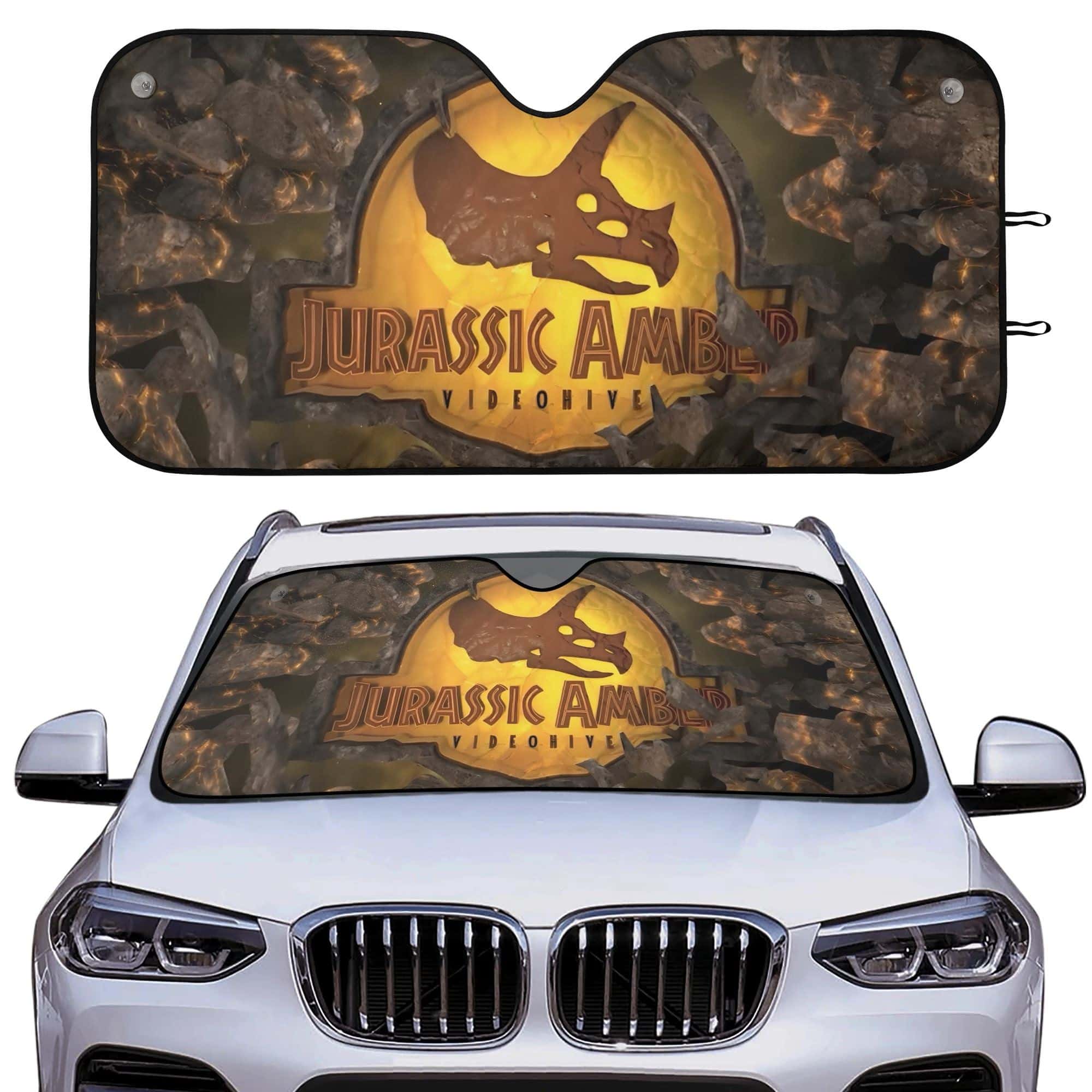 Jurassic World Rebirth Universal Car Sunshade UV Heat Shield Front Window Cover for Fans