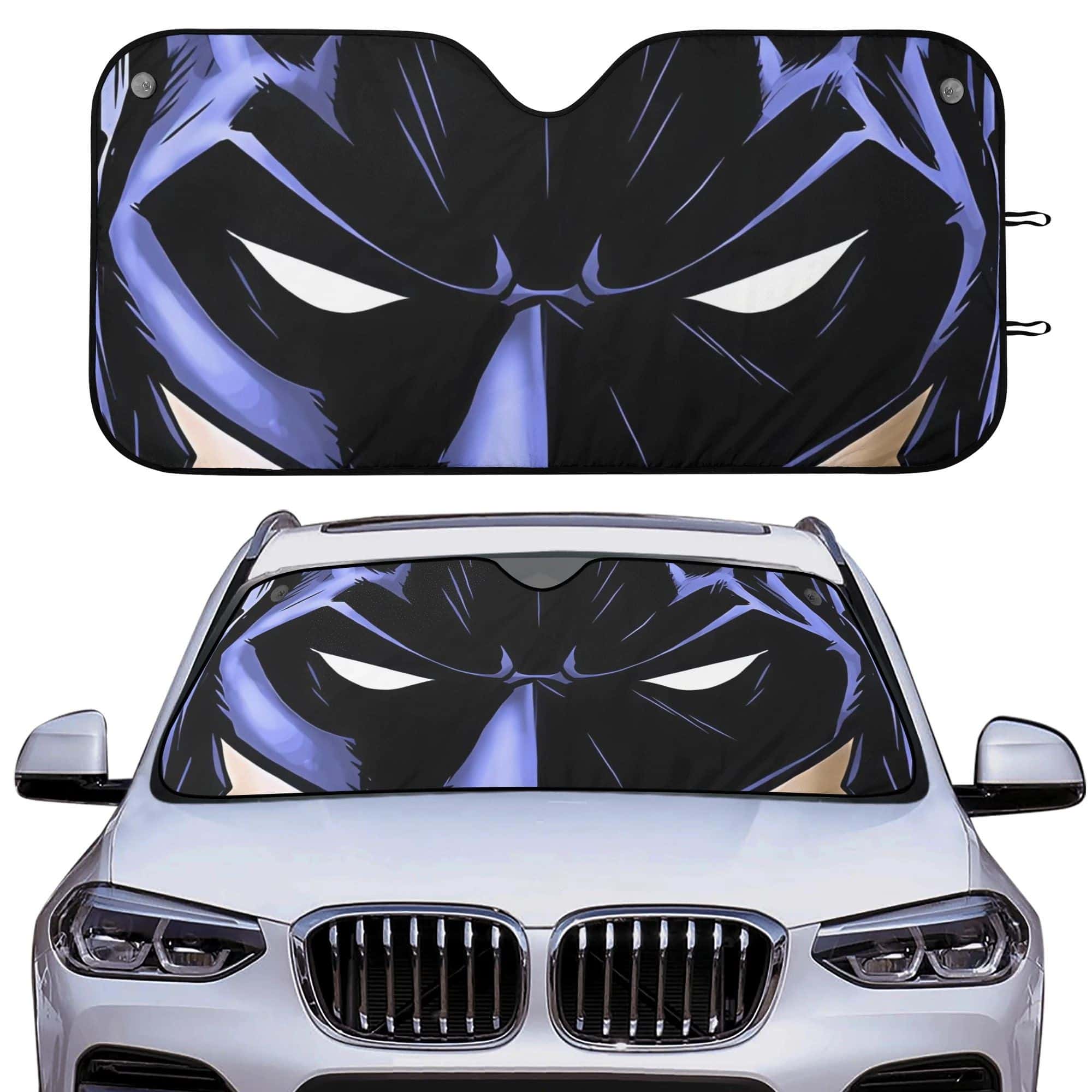Premium batman blue - Foldable Car Windshield Sunshade Heat Insulation UV Block for MV & DC Fans