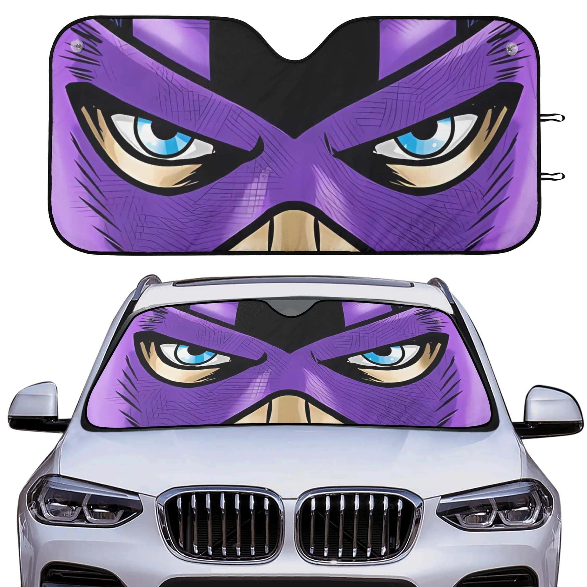 hawkeye - Universal Car Sunshade UV Heat Shield Front Window Cover for Fans