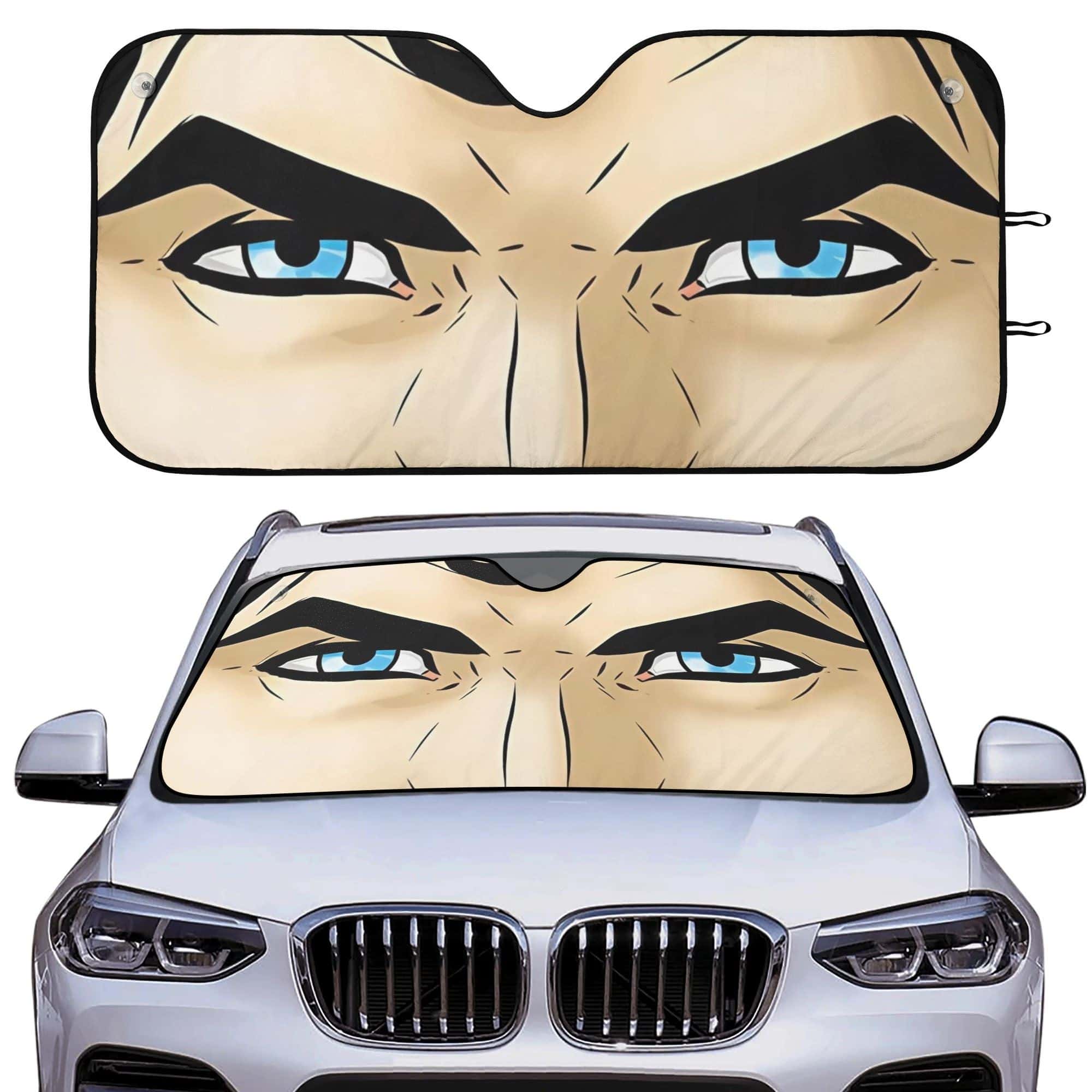 superman - Universal Car Sunshade UV Heat Shield Front Window Cover for MV & DC Fans