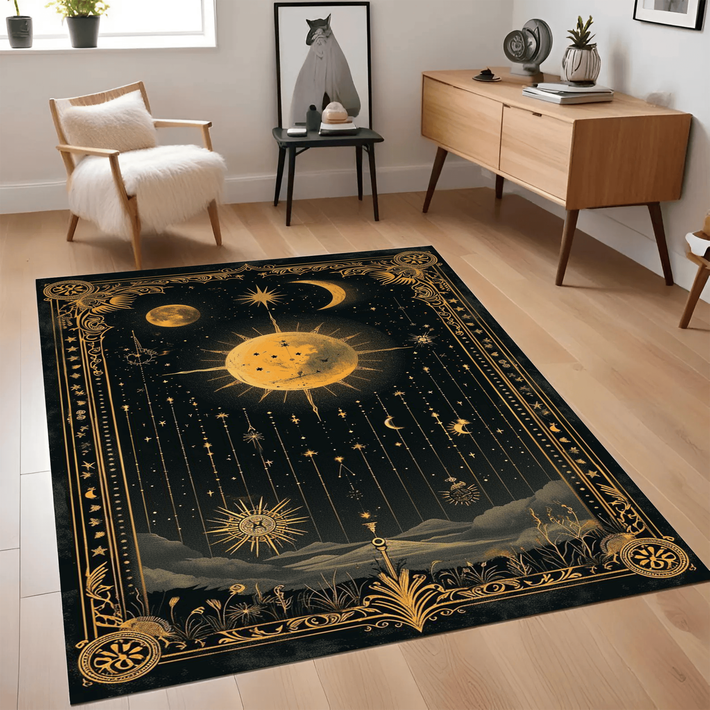 Regtangle Rug Regtangle Rug Premium Area Rug Non-Slip Living Room Carpet Home Decor Gift - Image 1