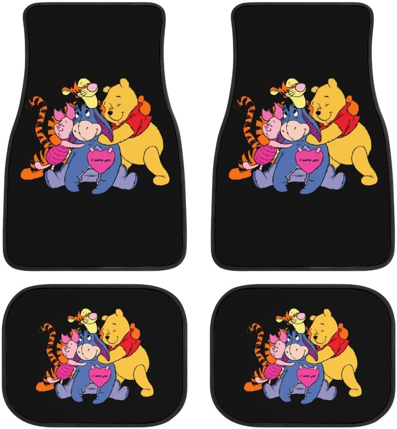 – Floor Mats Winnie the Pooh Car Mats Universal Floor Mats Car Accessories Winnie the Pooh Custom Car Floor Mats Universal Fit DN Auto Accessories - Image 1