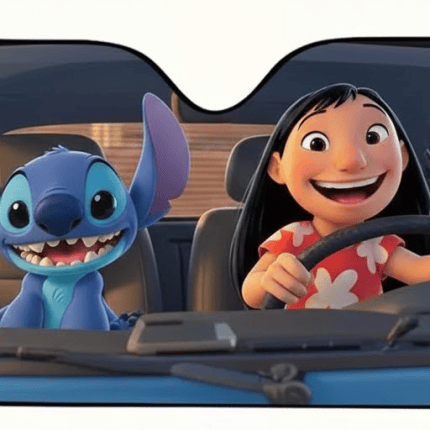 Lilo & Stitch Car Windshield Sunshade Foldable UV Protection Front Window Cover Gift for Fans - Image 2