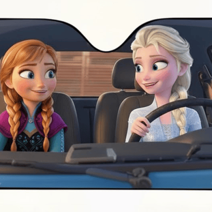 Frozen Universal Car Sunshade Heat Insulation Windshield Protector Gift for DN Fans