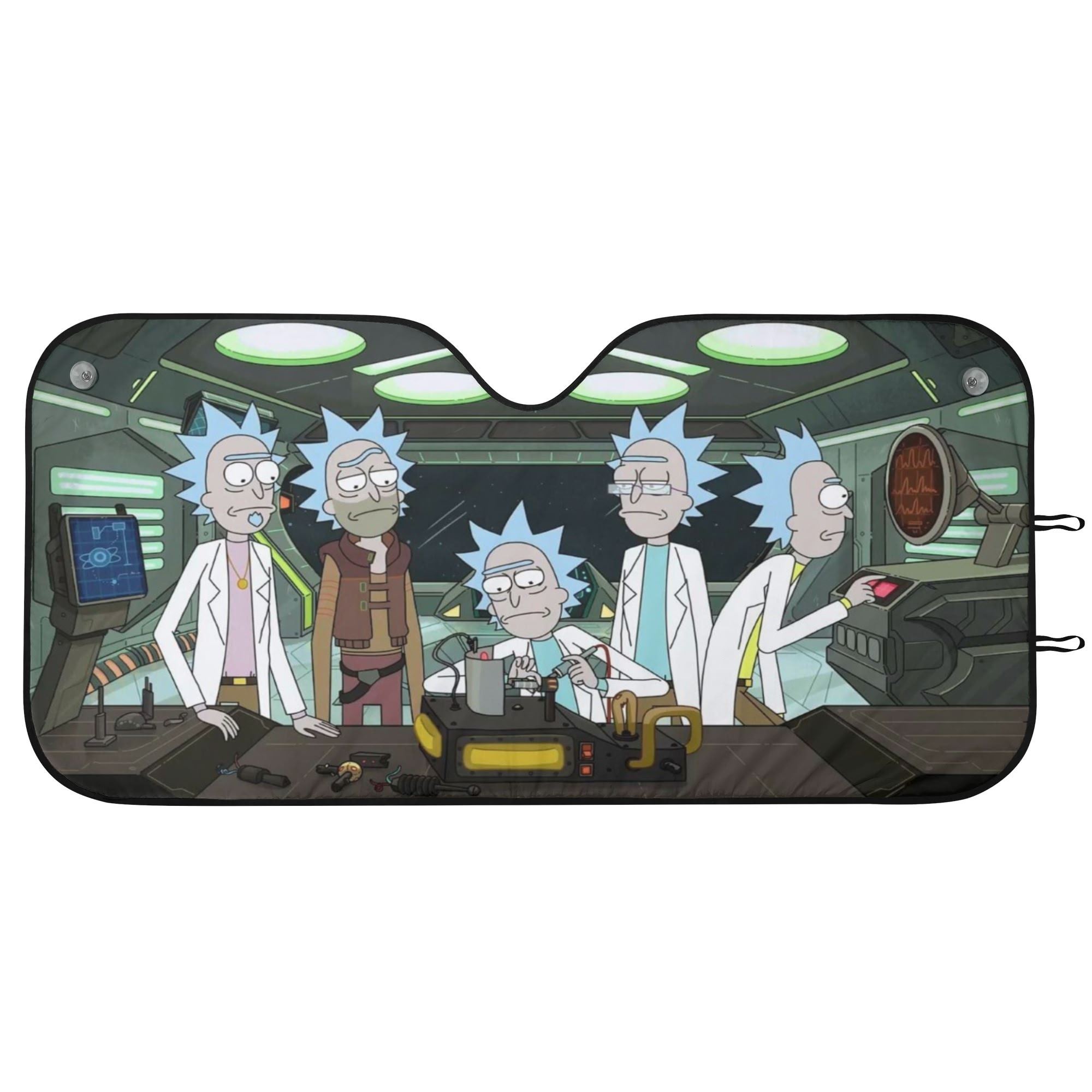 Rick and Morty Universal Car Sunshade Heat Insulation Windshield Protector Gift for Anime Fans