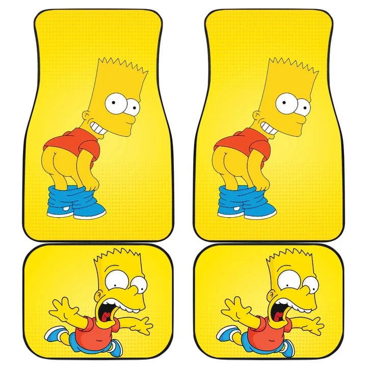 The Simpsons Custom Car Floor Mats Universal Fit Cartoon Auto Accessories