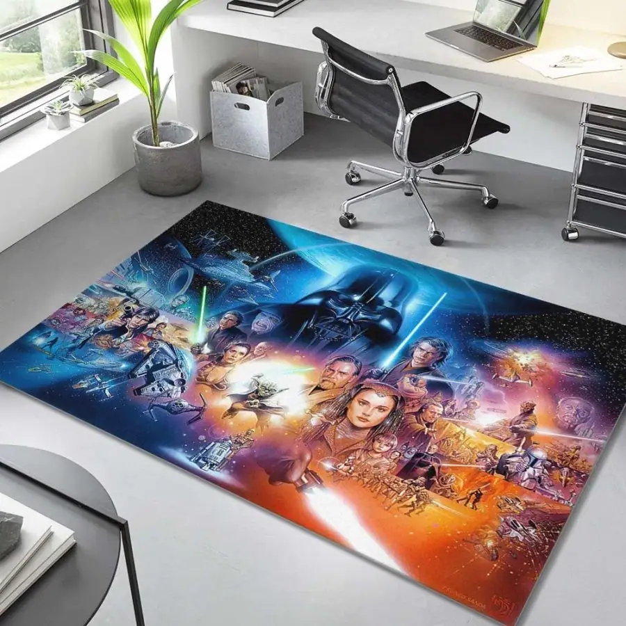 Star Wars All Characters Area Rug Living Room Bedroom Home Decor Floor Rug