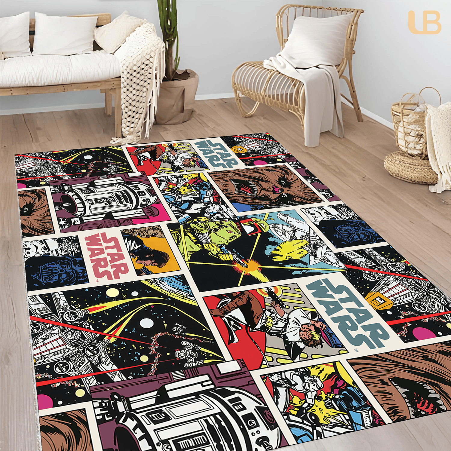 Star Wars Regtangle Rug Luxury Area Rug Soft Floor Carpet for Living Room Bedroom