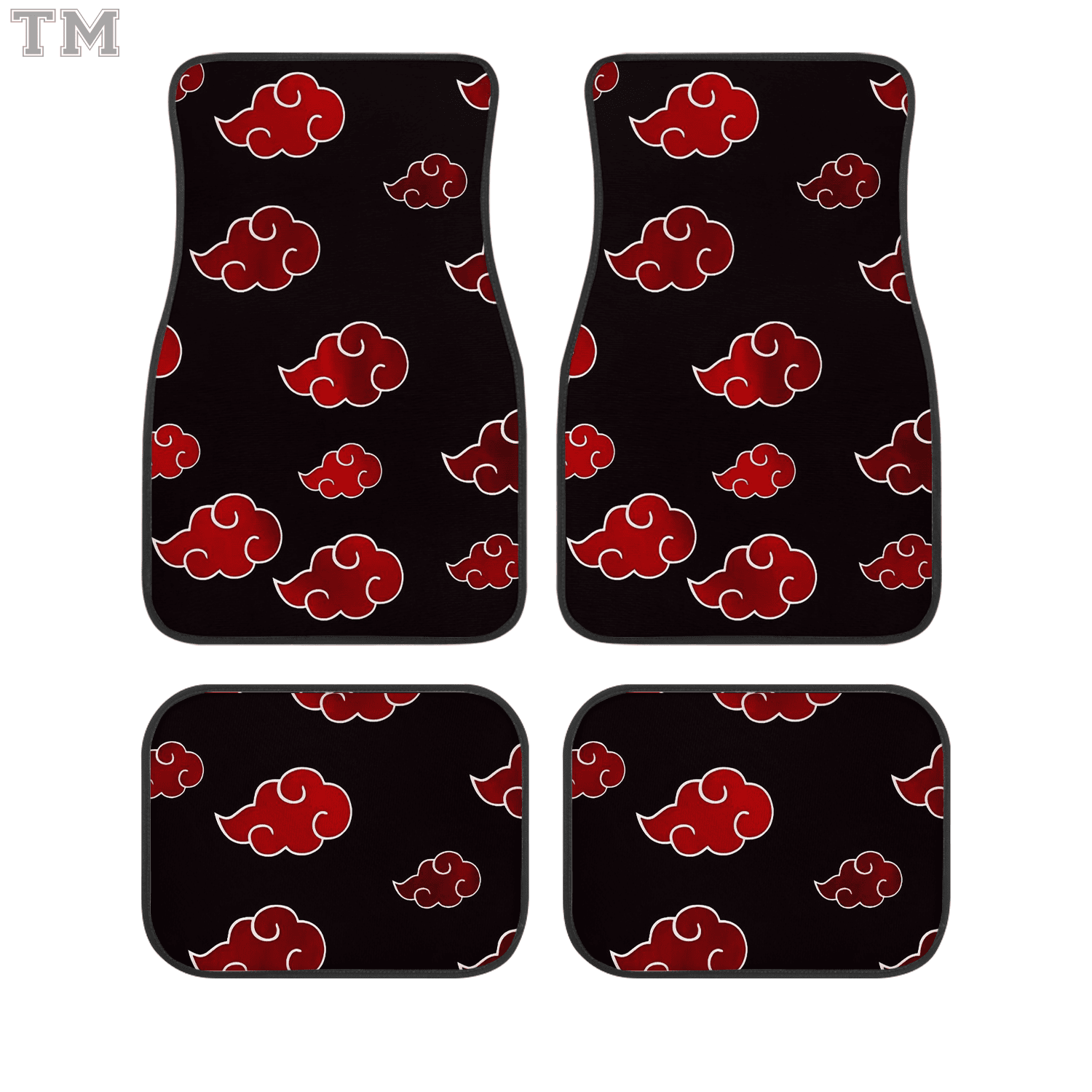 Itachi, Naruto Custom Car Floor Mats 4PCS Universal Fit Front & Rear All-Weather Auto Carpet Set Gift for Anime Fans