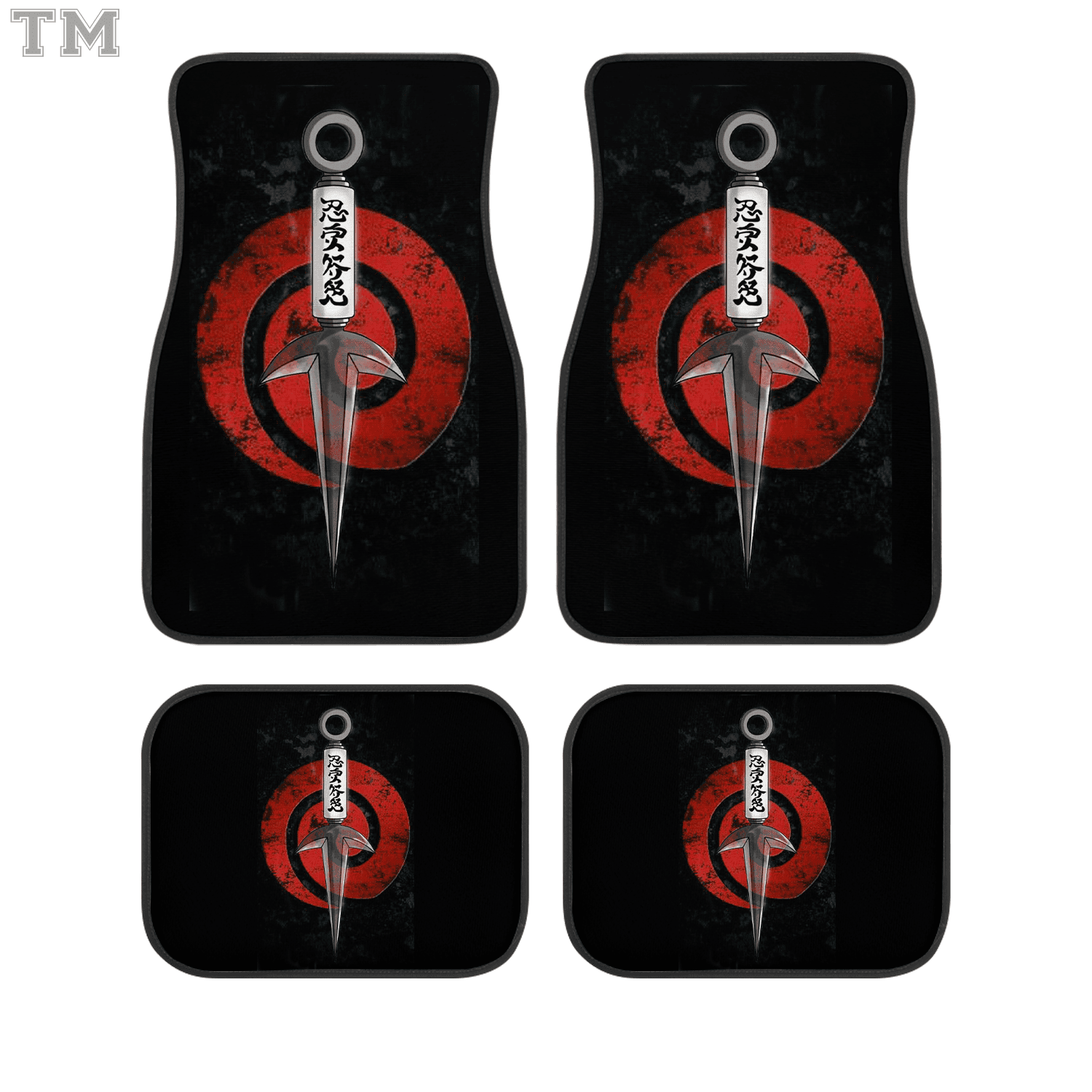 Itachi, Naruto Vehicle Floor Mats Universal Fit 4PCS Premium Auto Carpet Set for Anime Fans
