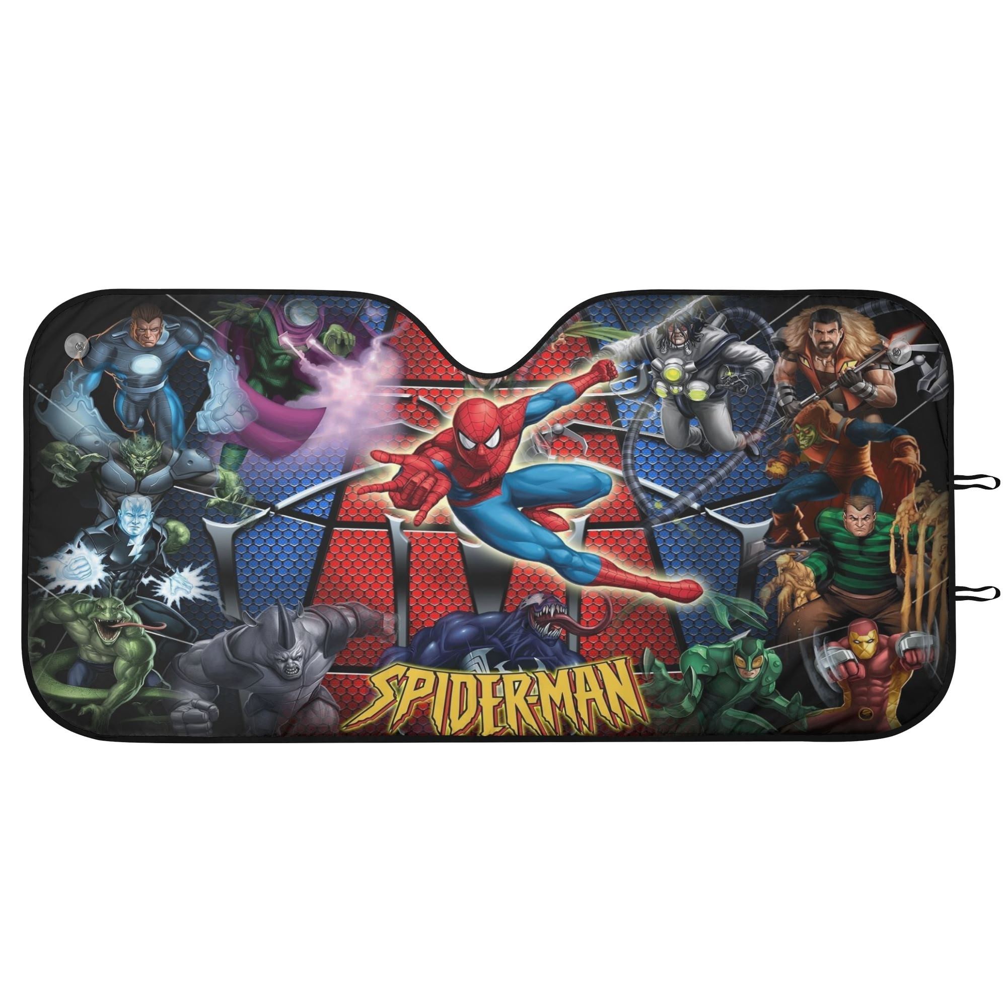 Spider Man Universal Car Sunshade Heat Insulation Windshield Protector Gift for Superhero Fans - Image 2