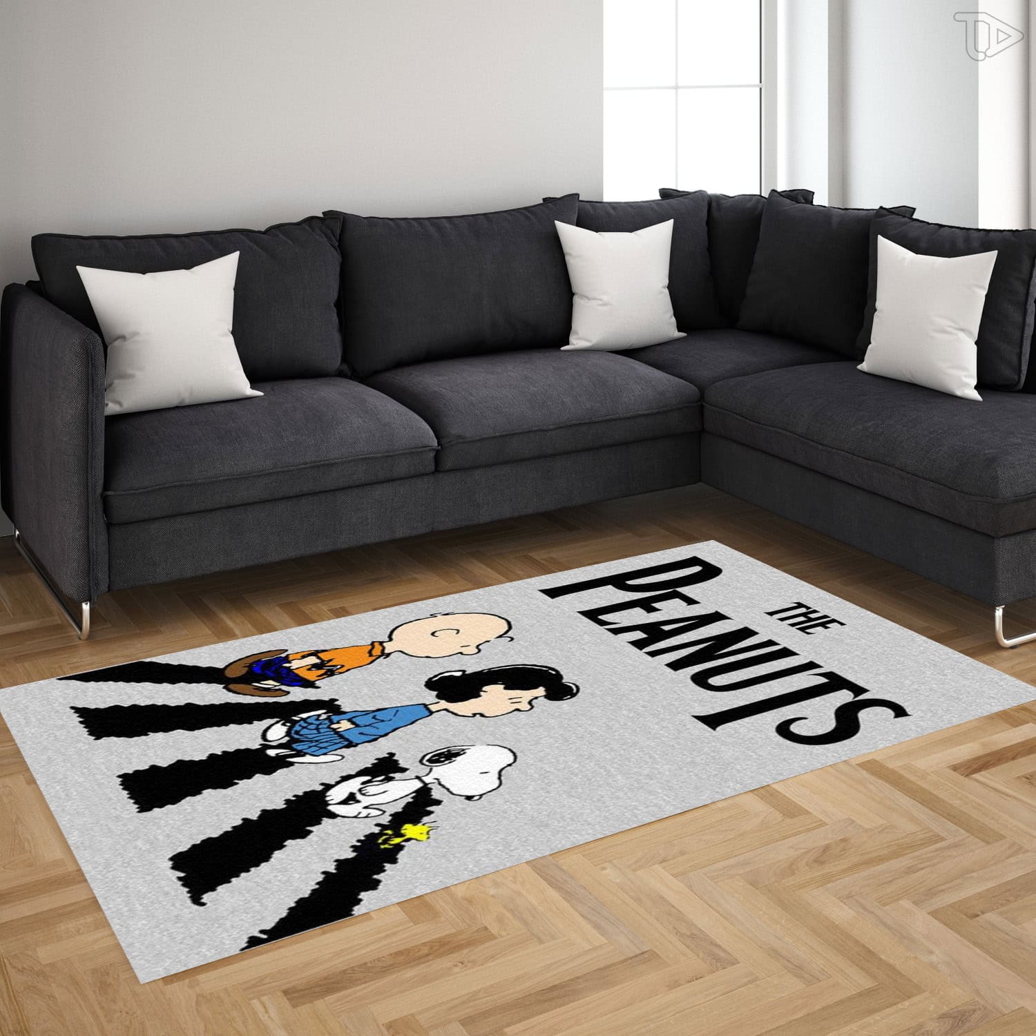 the peanut Regtangle Rug Premium Area Rug Non-Slip Living Room Carpet Home Decor Gift