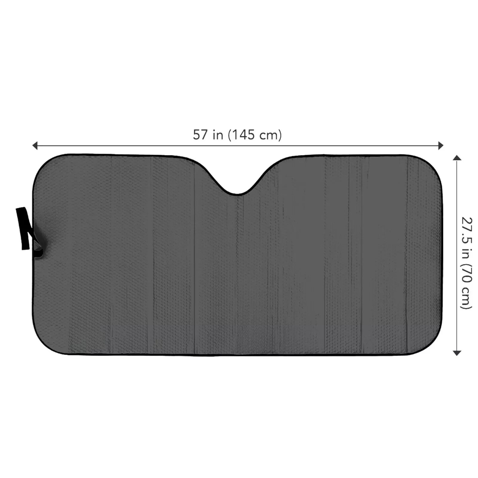 Horror Hockey Mask Shattered Glass Dark Scary Design Foldable Front Windshield Sunshade UV Protection Auto Accessory for Fans - Image 2