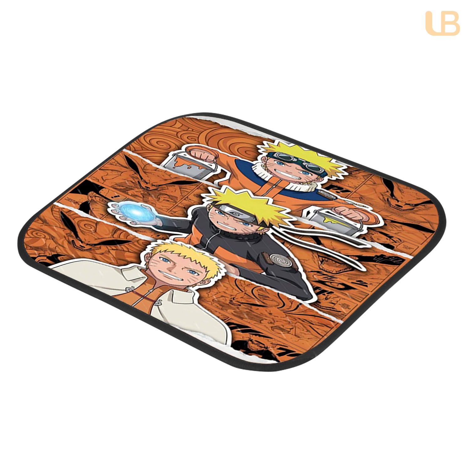 Naruto Uzumaki Naruto Custom Car Floor Mats 4PCS Universal Fit Front & Rear All-Weather Auto Carpet Set Gift for Anime Fans - Image 3