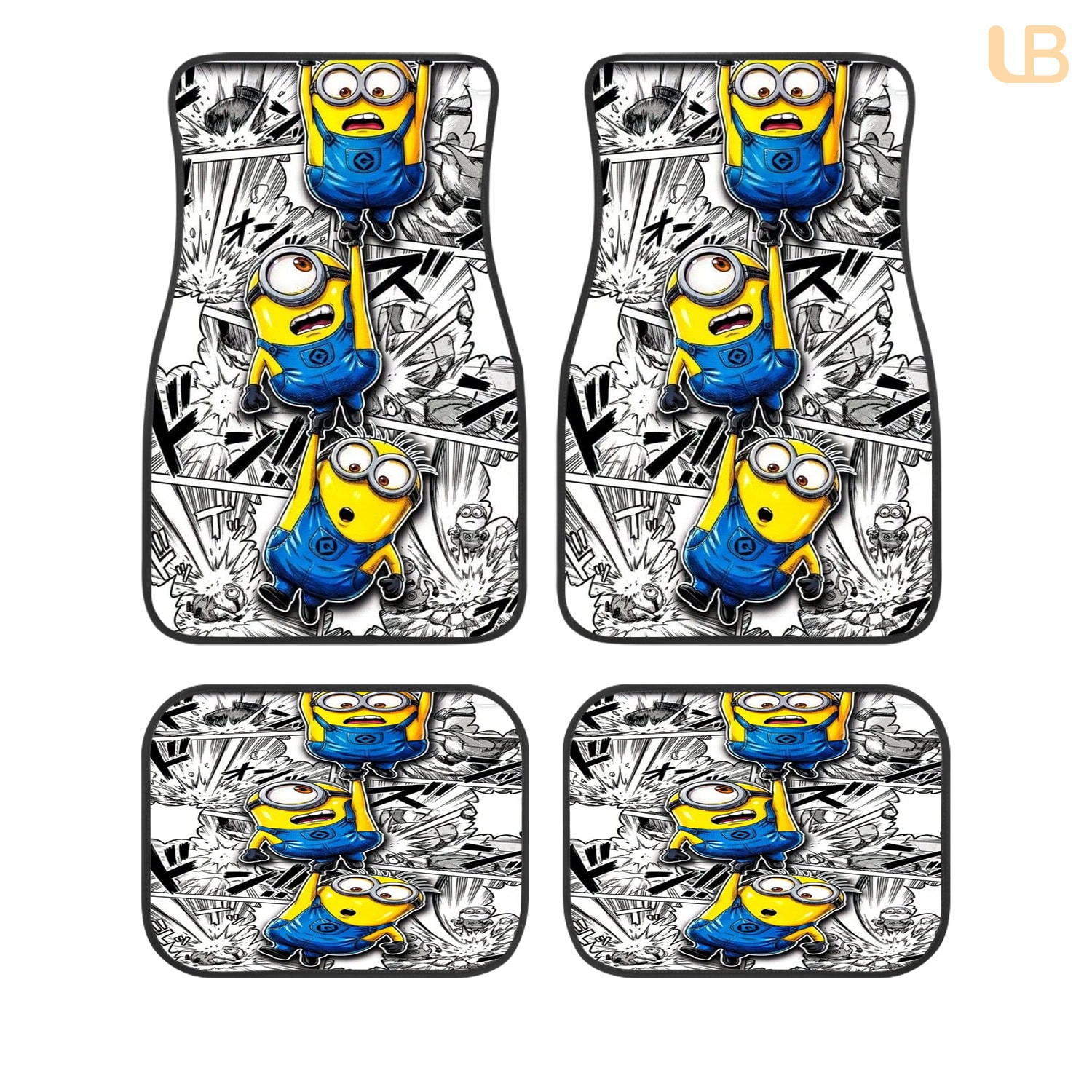 Green Lantern DC Comics Custom Car Floor Mats 4PCS Universal Fit Front & Rear All-Weather Auto Carpet Set Gift for DC Fans