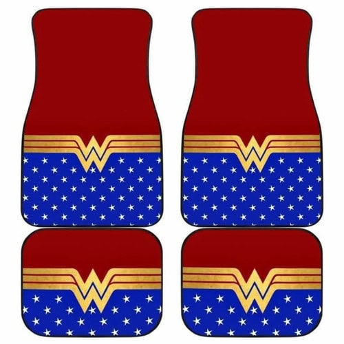 Wonder Woman Custom Car Floor Mats Universal Fit DC Comics Auto Accessories