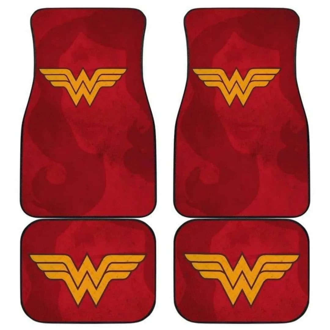 Wonder Woman Custom Car Floor Mats Universal Fit DC Comics Auto Accessories