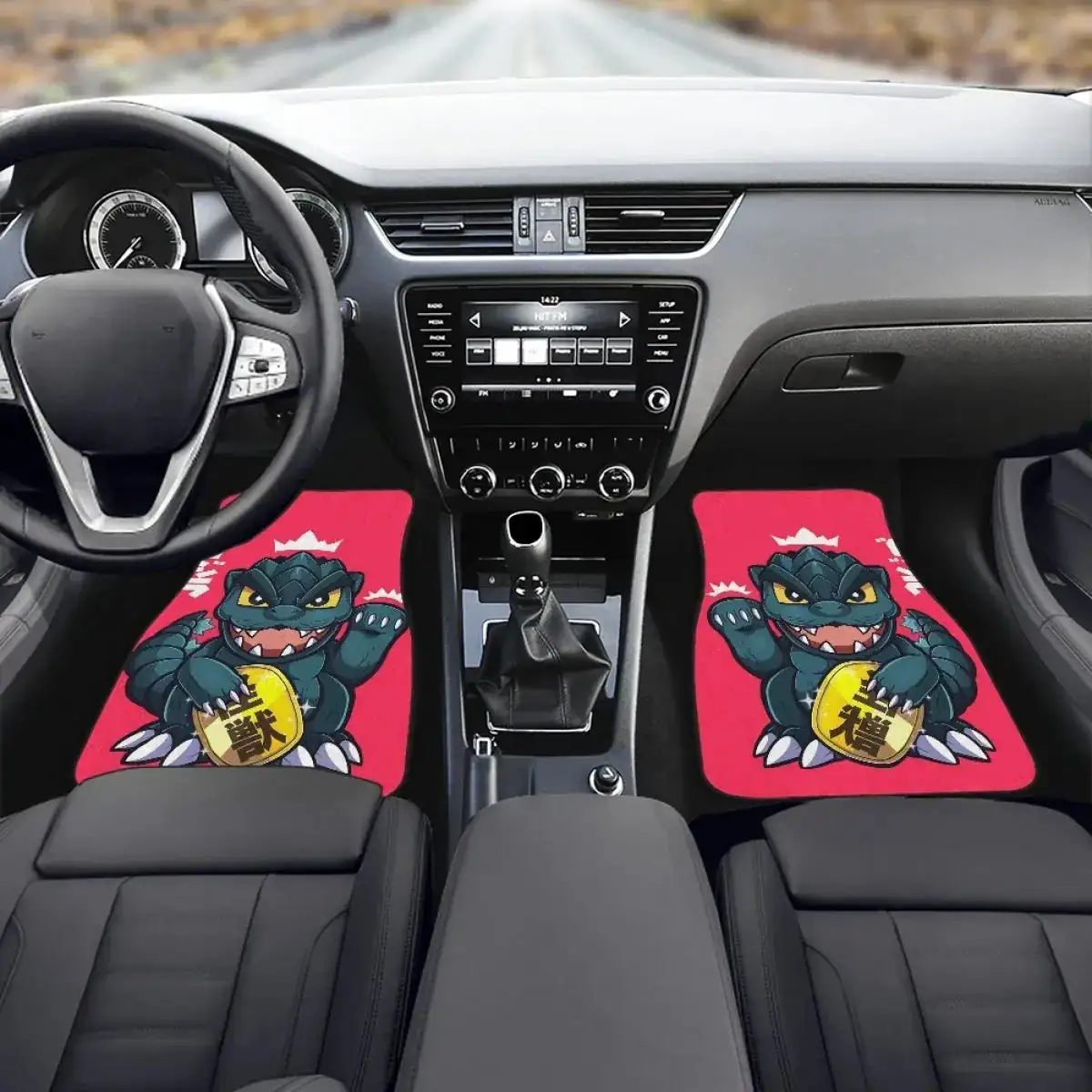 Baby Godzilla Custom Car Floor Mats Cute Monster Universal Fit Auto Accessories - Image 3