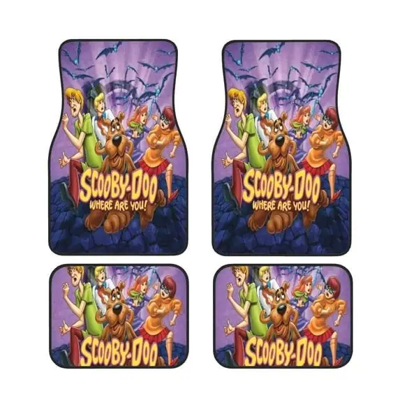 Scooby-Doo Custom Car Floor Mats Front & Rear Universal Fit Auto Accessories