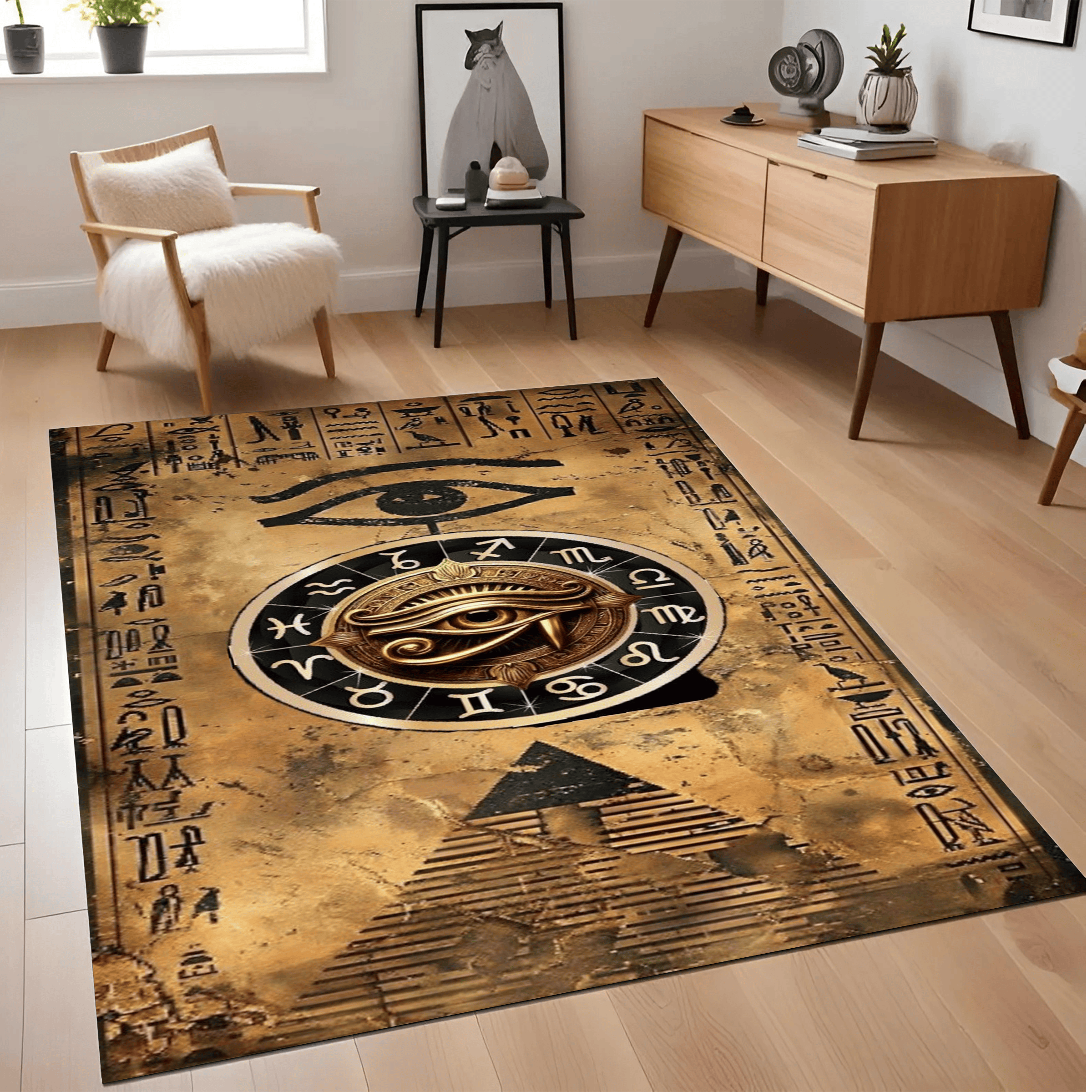 Egypt Regtangle Rug Luxury Area Rug Soft Floor Carpet for Living Room Bedroom