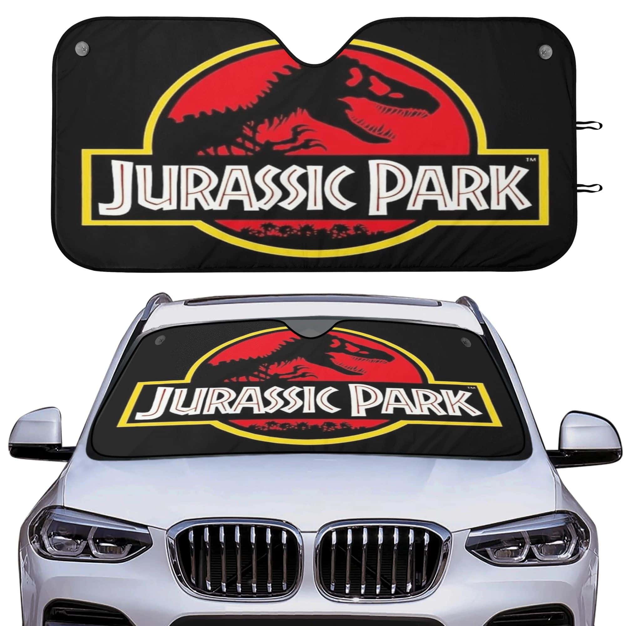 Premium Jurassic Car Windshield Sunshade UV Block Front Window Cover Gift for Fans