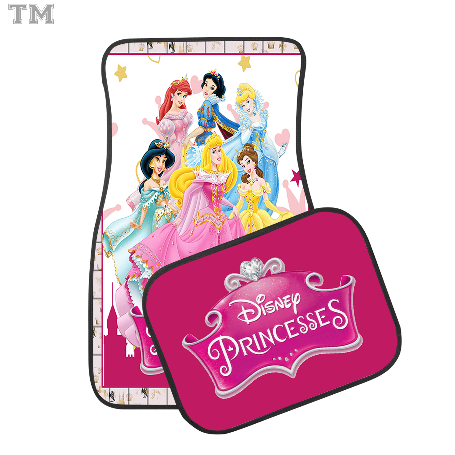 Premium DN Princess Car Floor Mats Set, Cute Fantasy Cartoon Auto Decor Foldable Car Windshield Sunshade Heat Insulation UV Block for Fans - Image 3