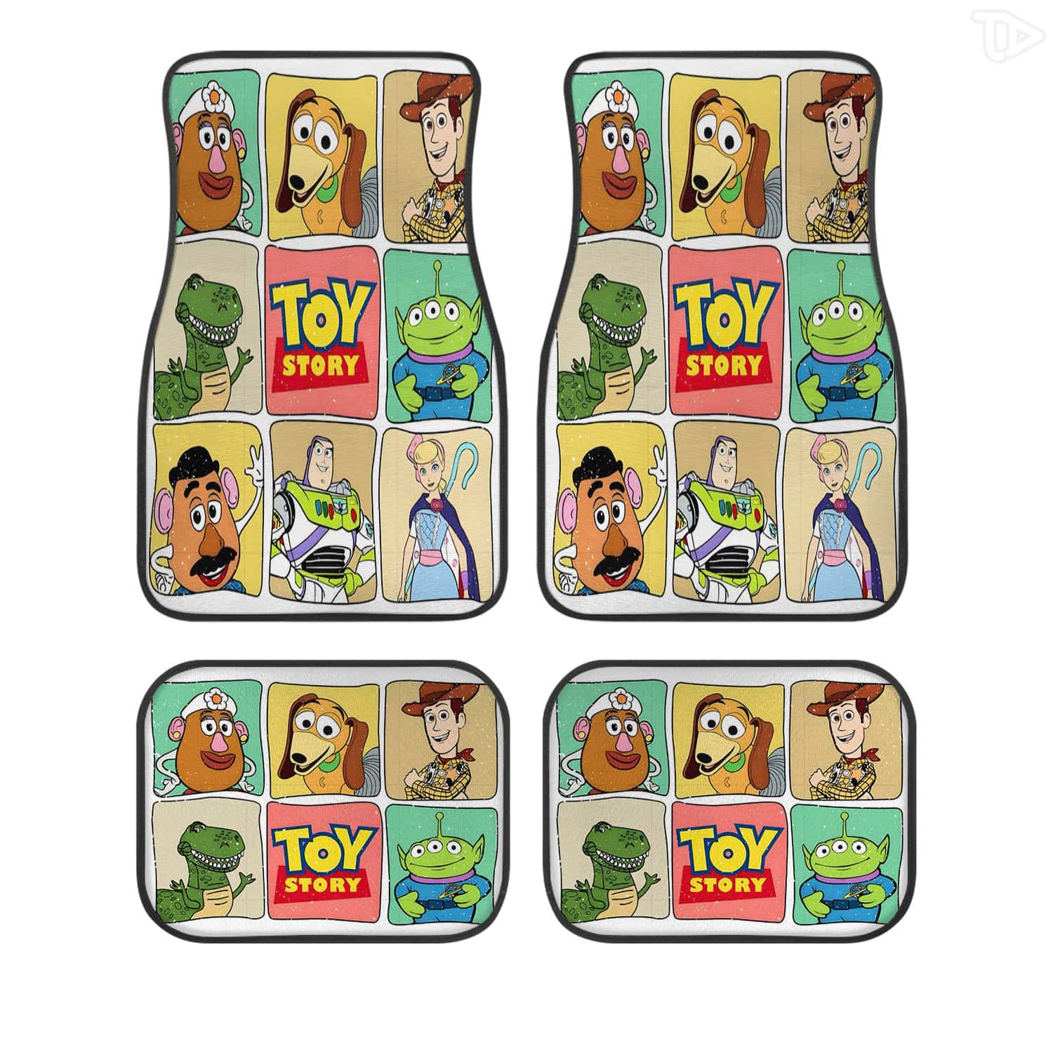 Superman DC Comics Custom Car Floor Mats 4PCS Universal Fit Front & Rear All-Weather Auto Carpet Set Gift for DC Fans