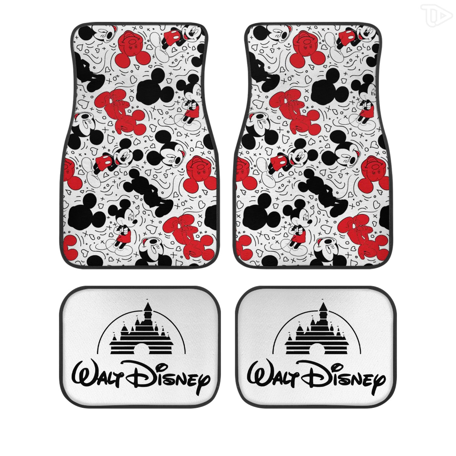 Scarlet Witch MV Custom Car Floor Mats 4PCS Universal Fit Front & Rear All-Weather Auto Carpet Set Gift for MV Fans