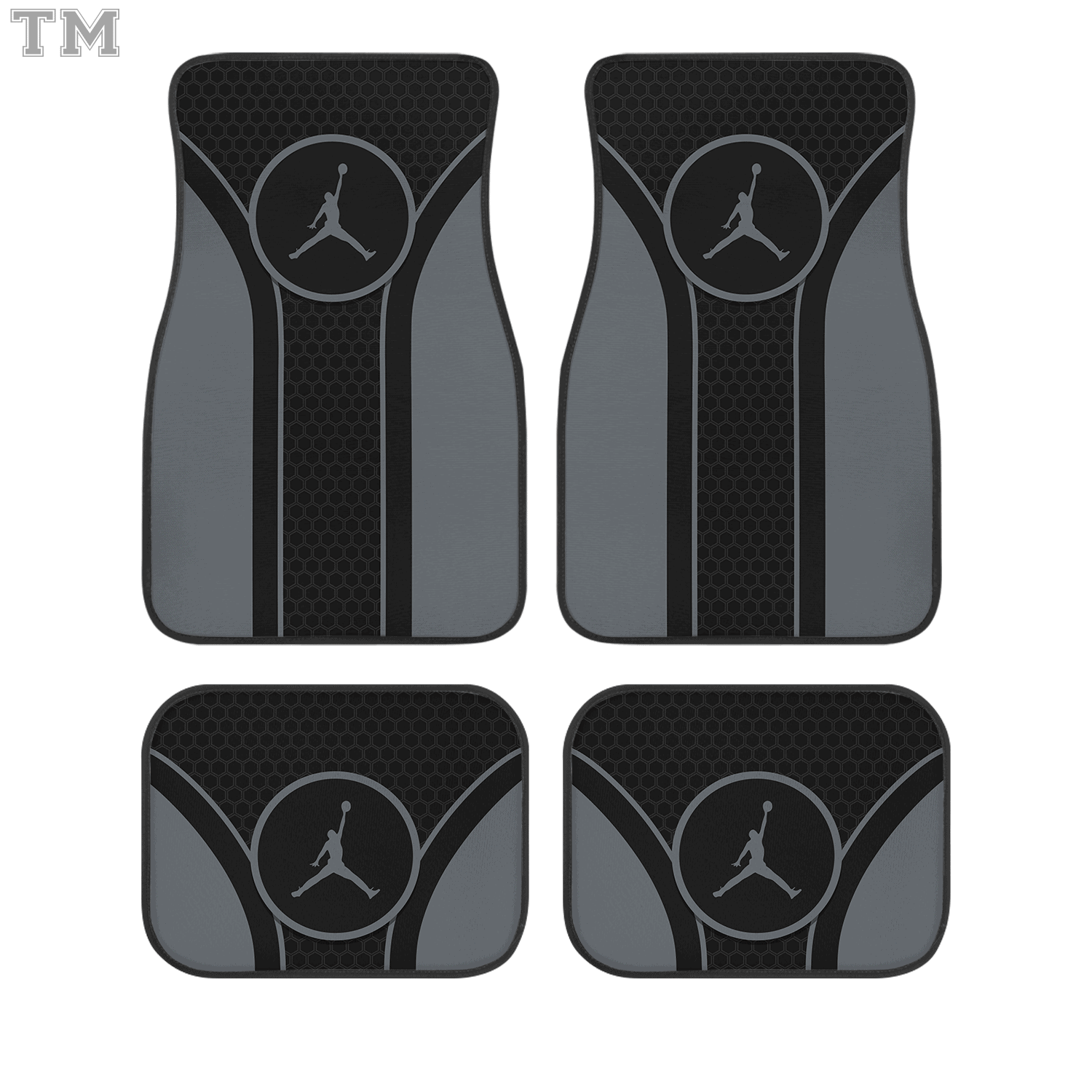Black Panther MV Custom Car Floor Mats 4PCS Universal Fit Front & Rear All-Weather Auto Carpet Set Gift for MV Fans