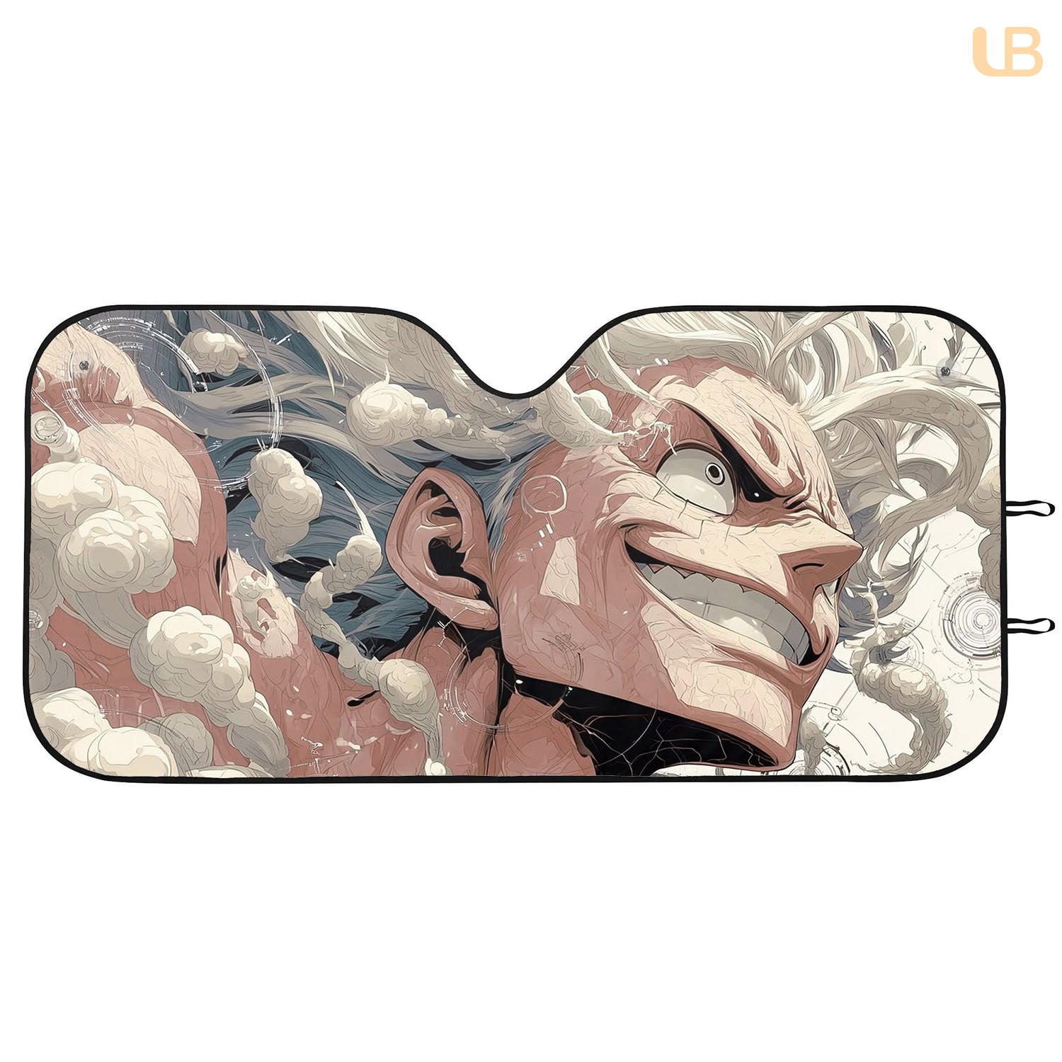 Luffy Gear 5 One Piece Anime Screen Protector Auto Sunshade Foldable Windshield Sun Shade UV Protection for Anime Fans - Image 2