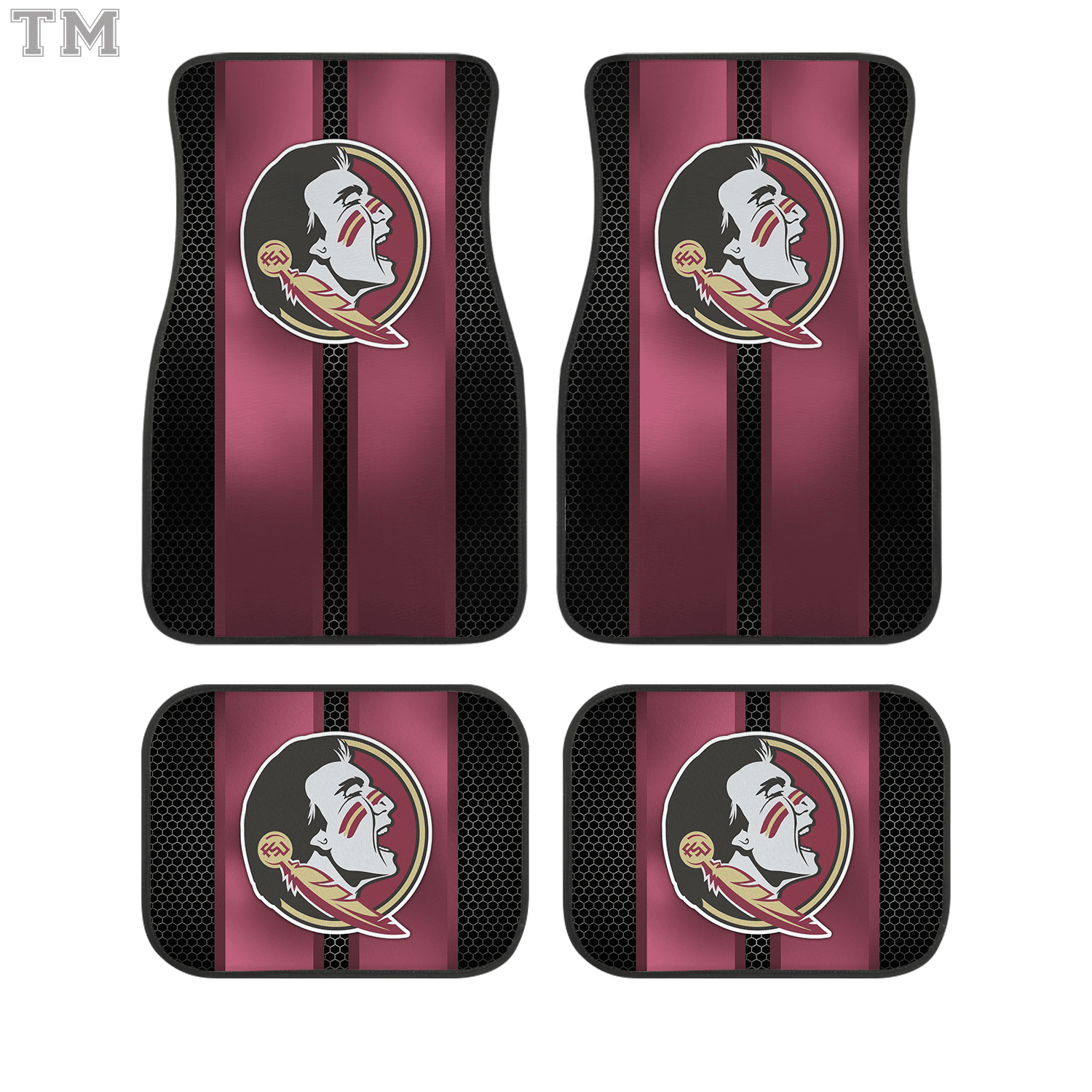 SNTH Movie Custom Car Floor Mats 4PCS Universal Fit Front & Rear All-Weather Auto Carpet Set Gift for Sega Fans