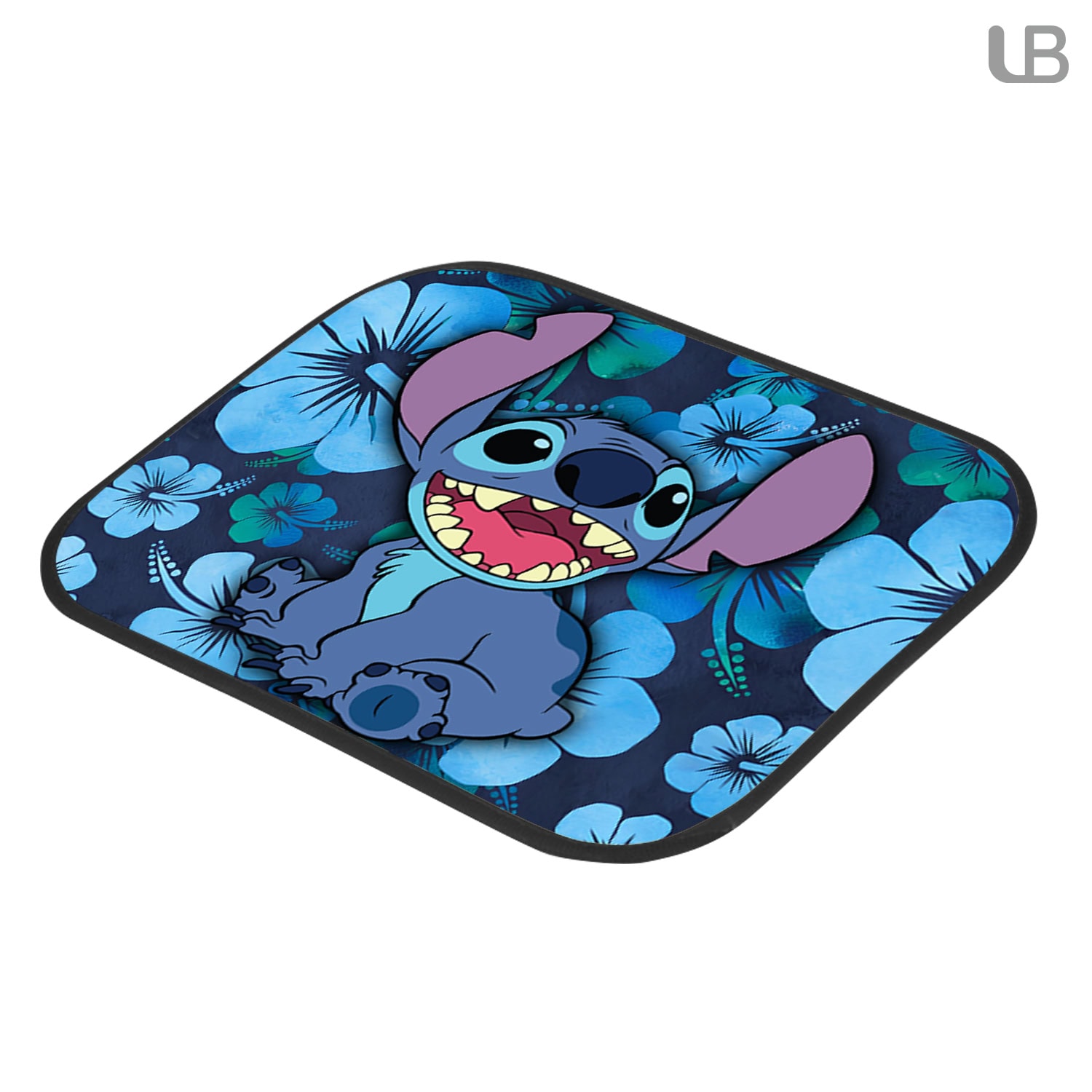 DN Stitch Hawaiian Hibiscus Custom Car Floor Mats 4PCS Auto Carpet Set - Image 3