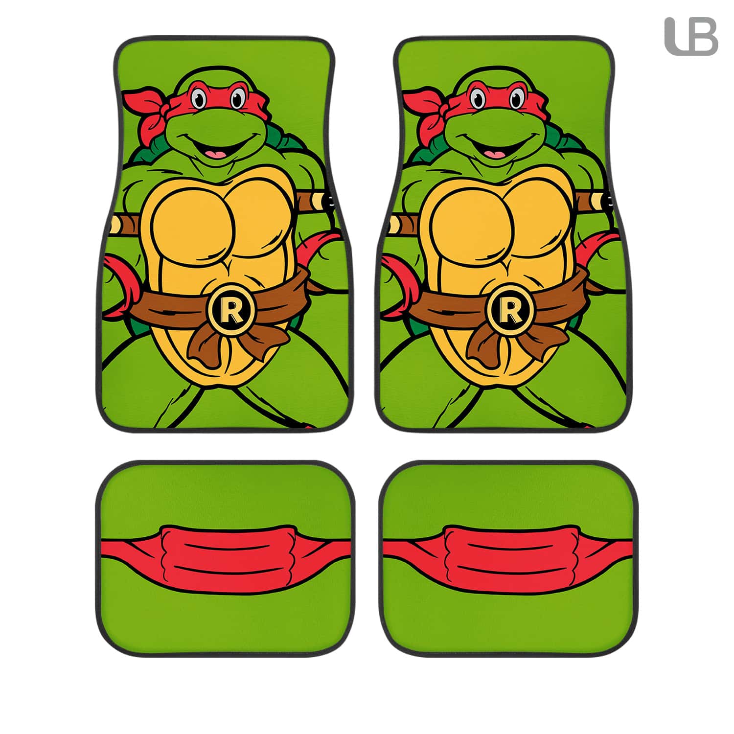 TMNT Raphael Teenage Mutant Ninja Turtles Custom Car Floor Mats 4PCS Set