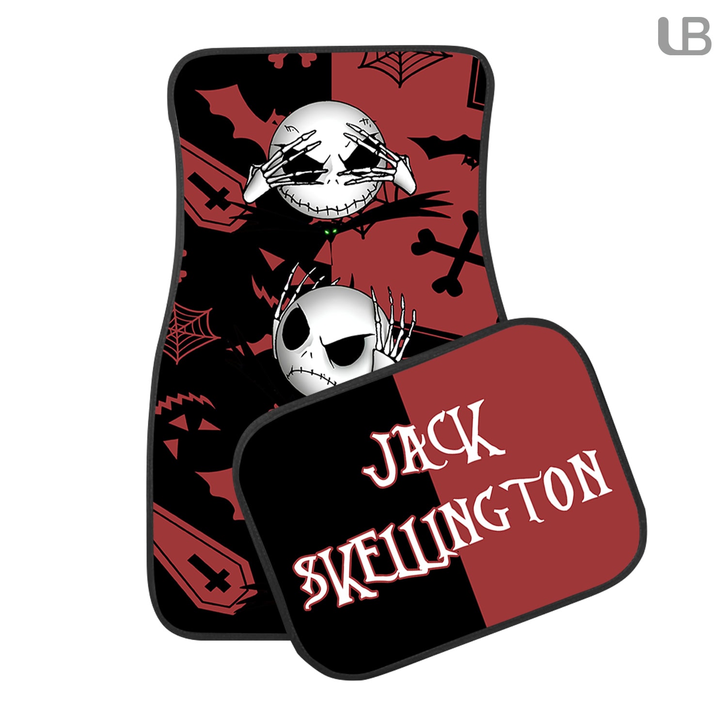 Jack Skellington Nightmare Before Christmas Custom Car Floor Mats 4PCS Set - Image 2