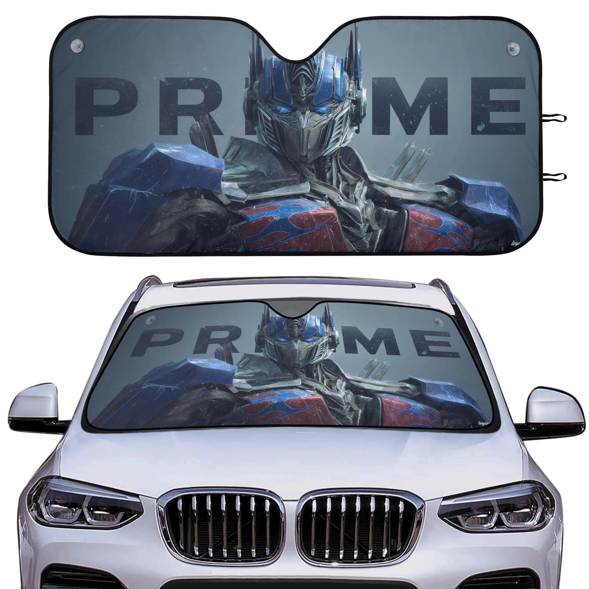 Optimus Prime Front Windshield Sun Shade Foldable UV Protection Car Accessory for Fans