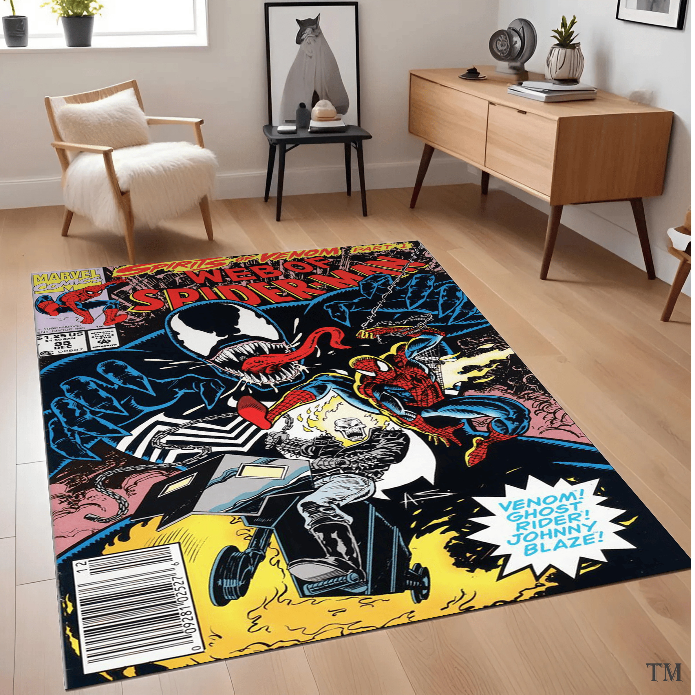 Spider Man Regtangle Rug Luxury Area Rug Soft Floor Carpet for Living Room Bedroom