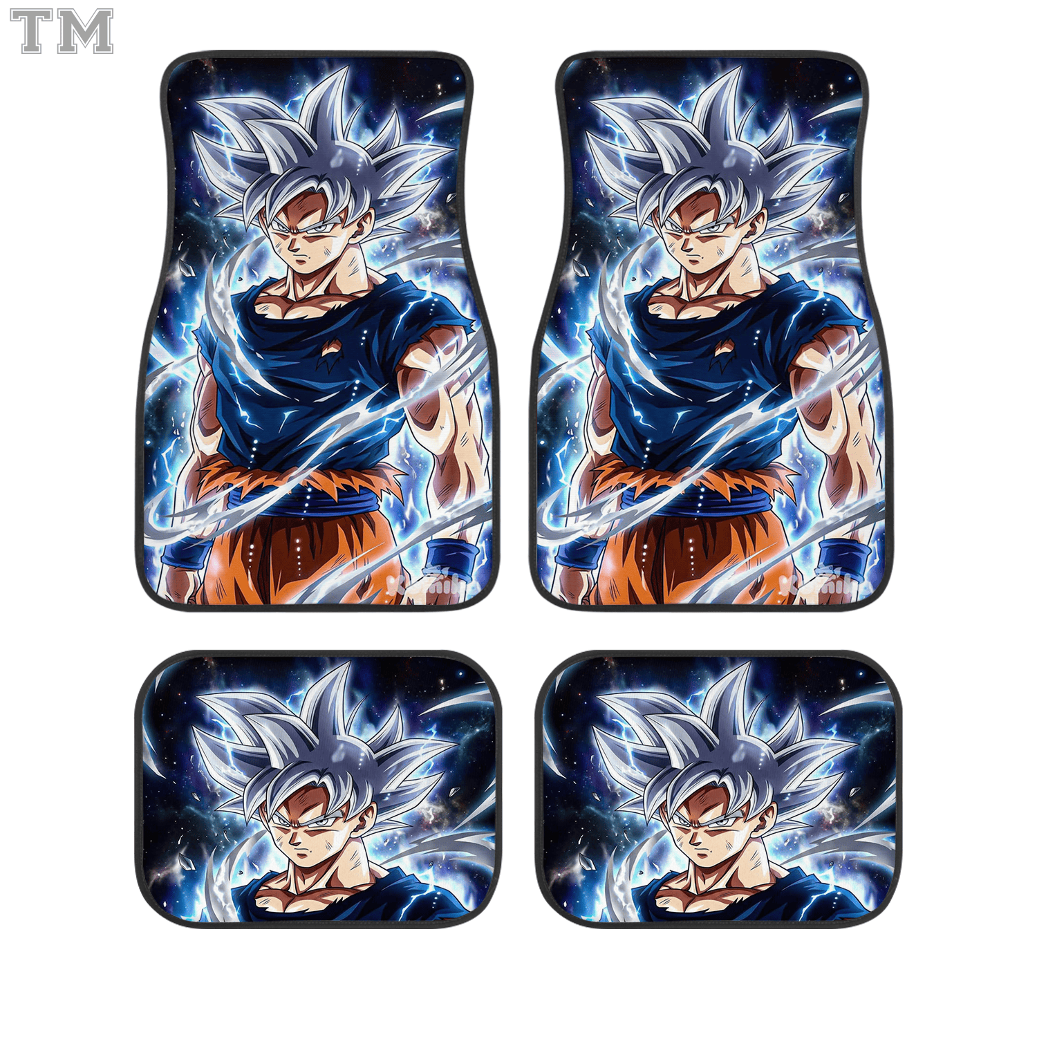 Dragon Ball Custom Car Floor Mats 4PCS Universal Fit Anime Auto Carpet Set