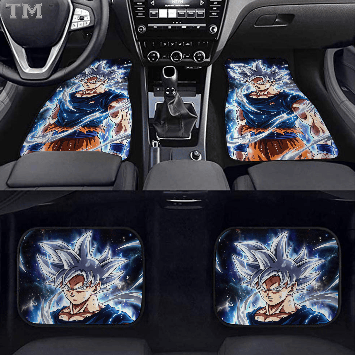 Dragon Ball Custom Car Floor Mats 4PCS Universal Fit Anime Auto Carpet Set - Image 2